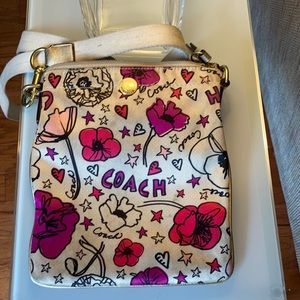 Coach crossbody bag, Kyra Floral Poppy print
